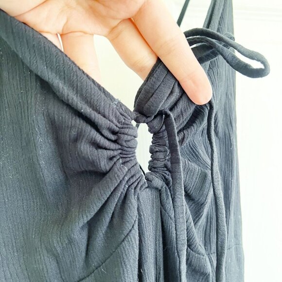 Cleobella Revolve Black Sleeveless Flounce Maxi Dress Women's Size Small S - Picture 5 of 8